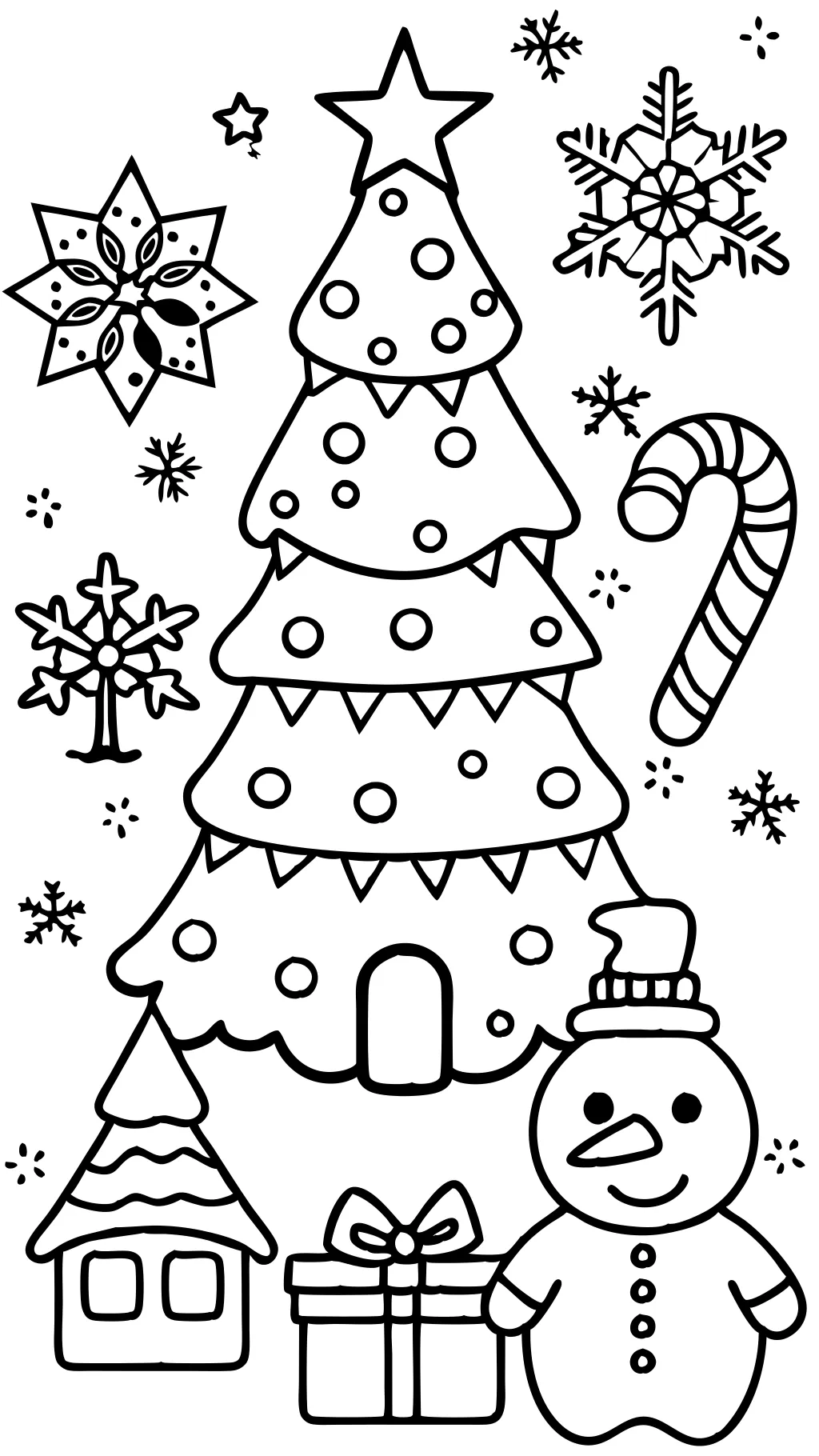 free xmas coloring pages print